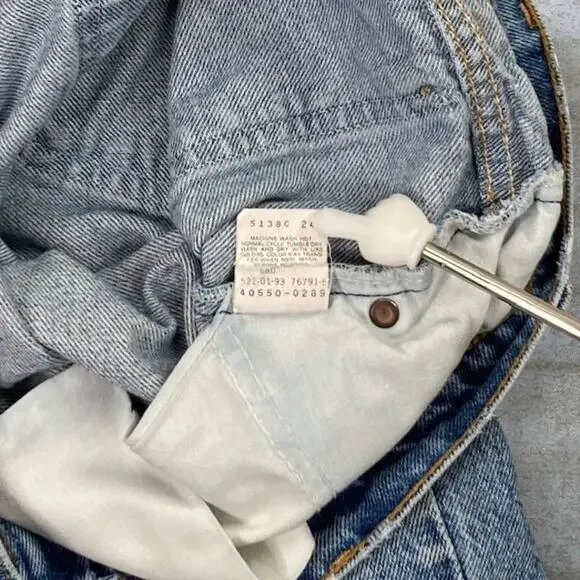 Vintage 90s Orange Tab Levis Jeans 550 36x34 Relaxed Fit Tapered Leg Light Wash - Picture 5 of 9